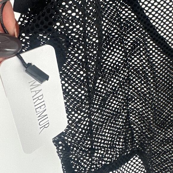 Mariemur Black Mesh Eliza Bodysuit Size XL - Picture 6 of 9